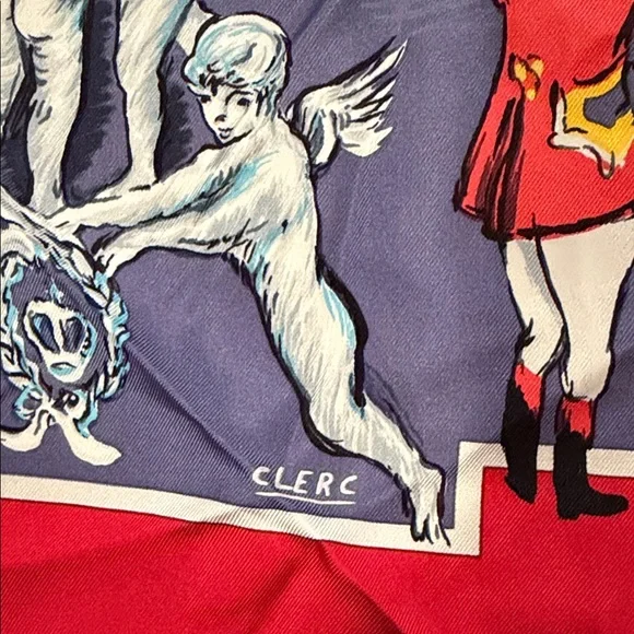 Rare Hermès 
Designer: "Soiree De Gala" Jean-Louis Clerc
Rare 1980 edition - Picture 2 of 10